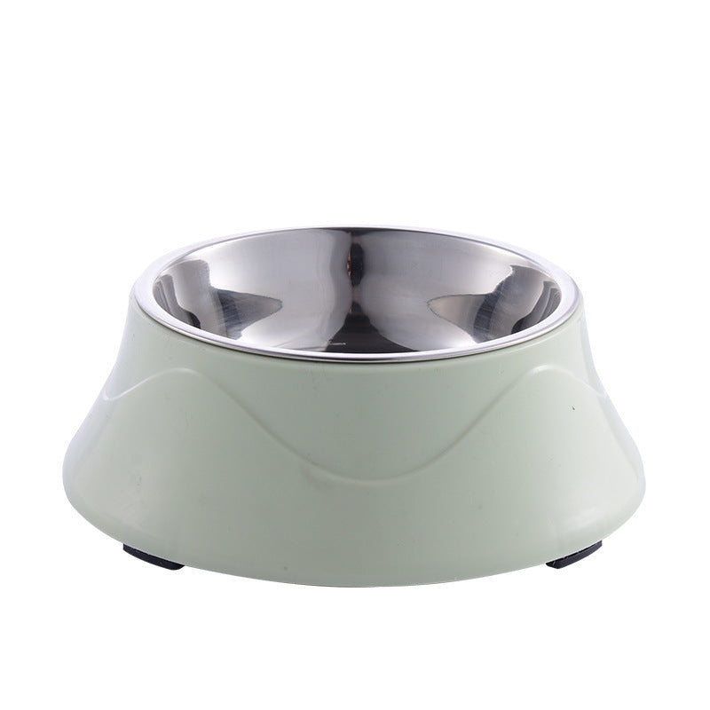 Pet Bowl, Plastic and Stainless Steel Bowl 2 in 1