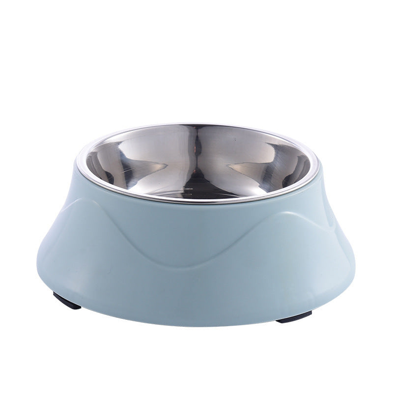 Pet Bowl, Plastic and Stainless Steel Bowl 2 in 1