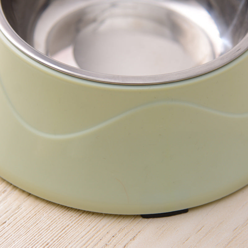 Pet Bowl, Plastic and Stainless Steel Bowl 2 in 1