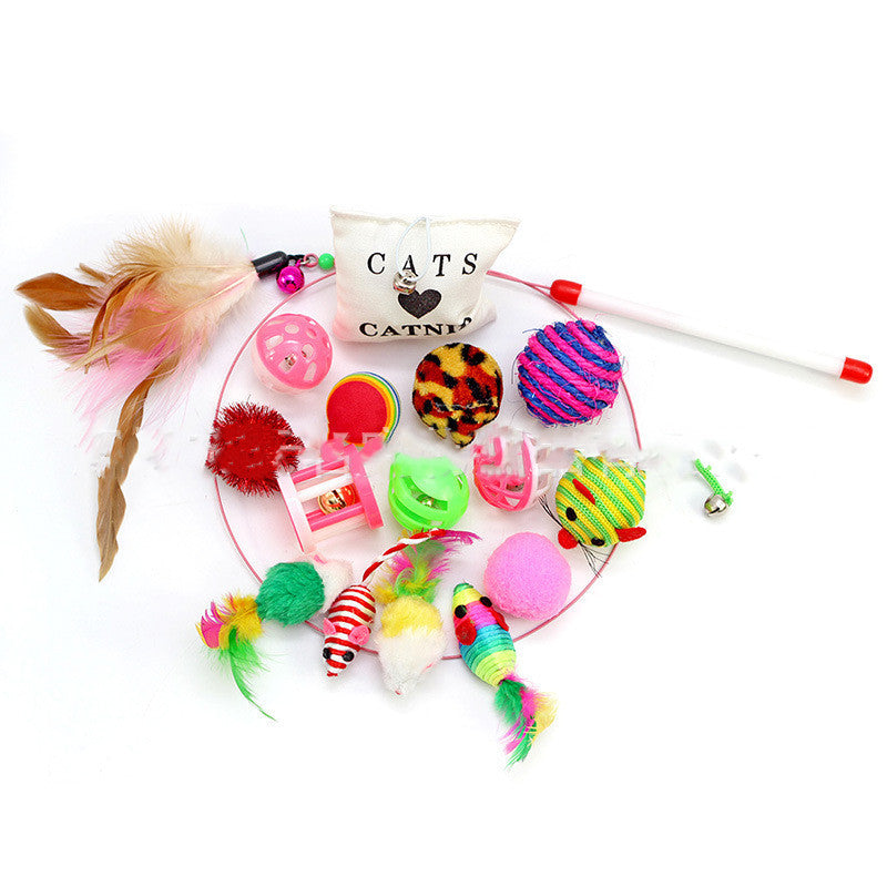 Pet Cat Toy Set Cat Toy Funny Cat Stick