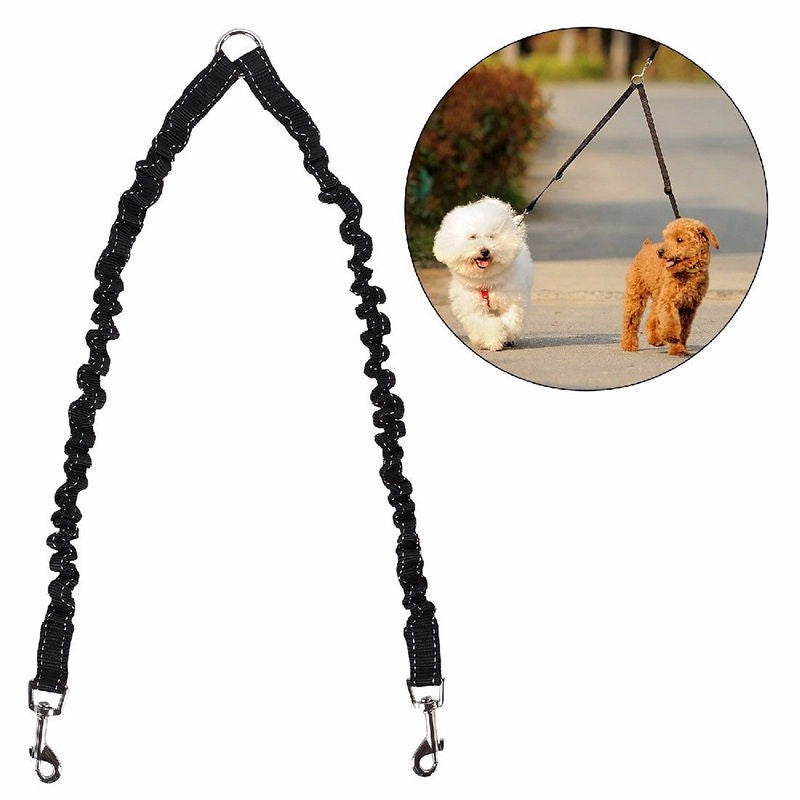 Dog Nylon Leash Double Head