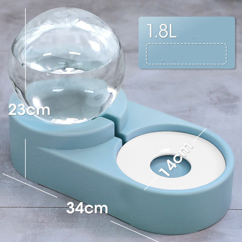 New Bubble Ball Pet Bowl Automatic Feeder 1.8L Water Bowl