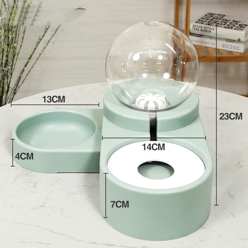 New Bubble Ball Pet Bowl Automatic Feeder 1.8L Water Bowl