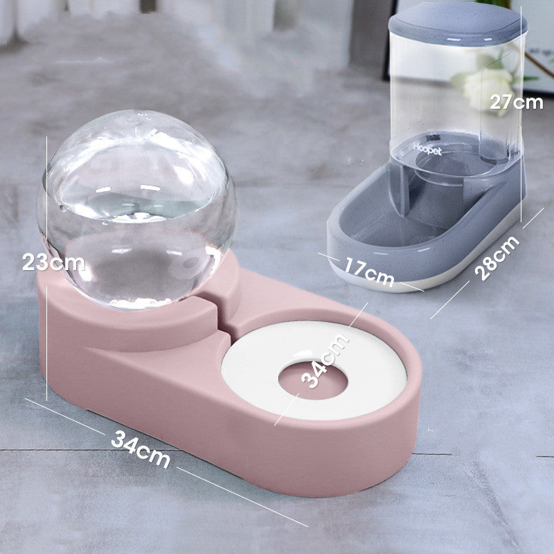 New Bubble Ball Pet Bowl Automatic Feeder 1.8L Water Bowl