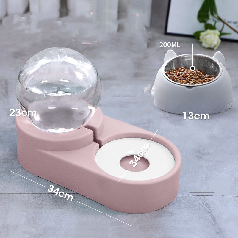 New Bubble Ball Pet Bowl Automatic Feeder 1.8L Water Bowl