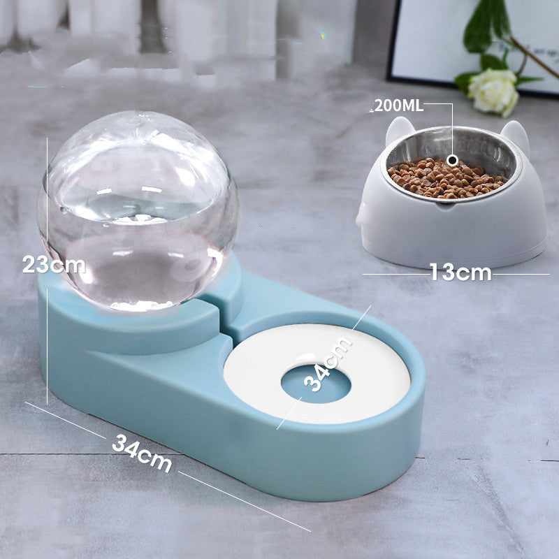 New Bubble Ball Pet Bowl Automatic Feeder 1.8L Water Bowl