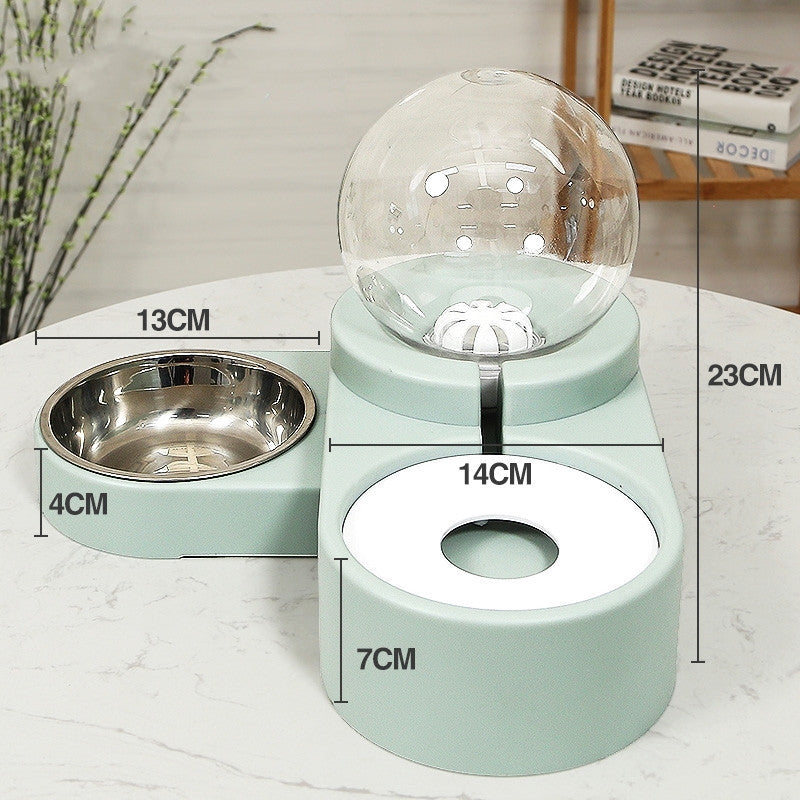 New Bubble Ball Pet Bowl Automatic Feeder 1.8L Water Bowl