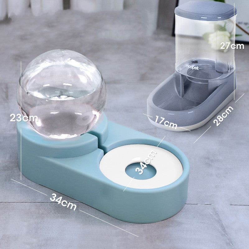 New Bubble Ball Pet Bowl Automatic Feeder 1.8L Water Bowl