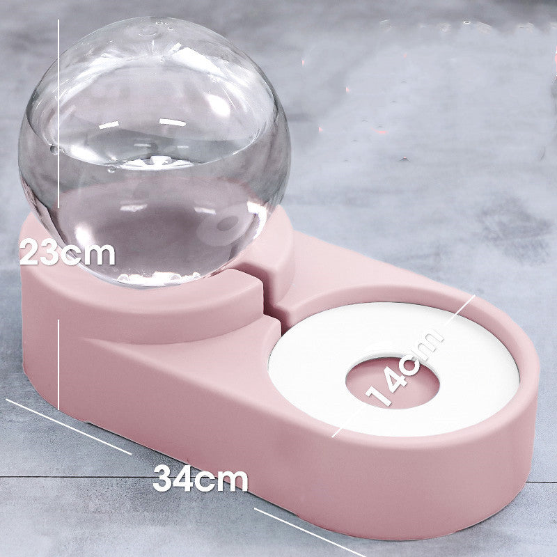 New Bubble Ball Pet Bowl Automatic Feeder 1.8L Water Bowl