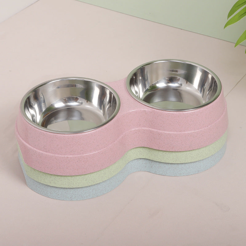 Pet Double Bowl Cute