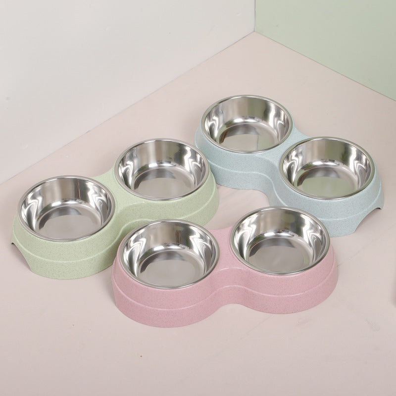 Pet Double Bowl Cute