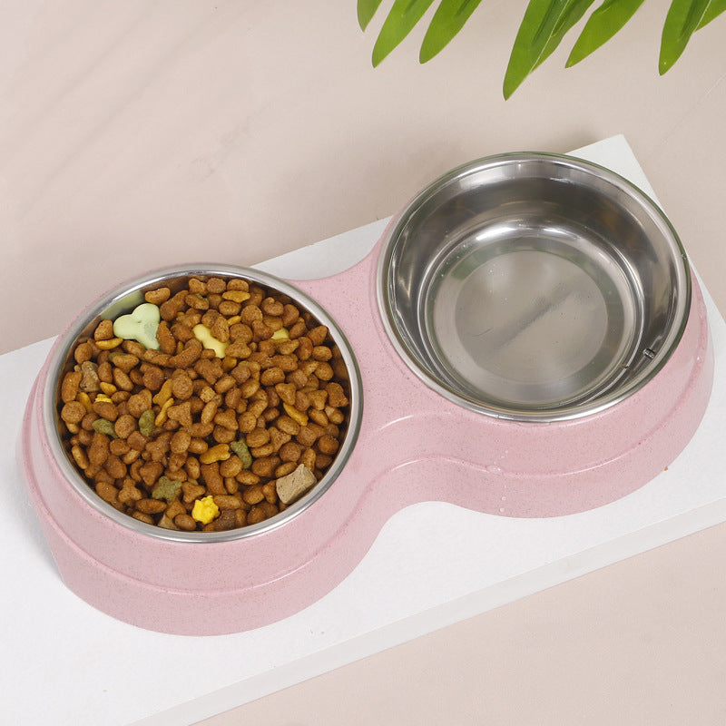 Pet Double Bowl Cute