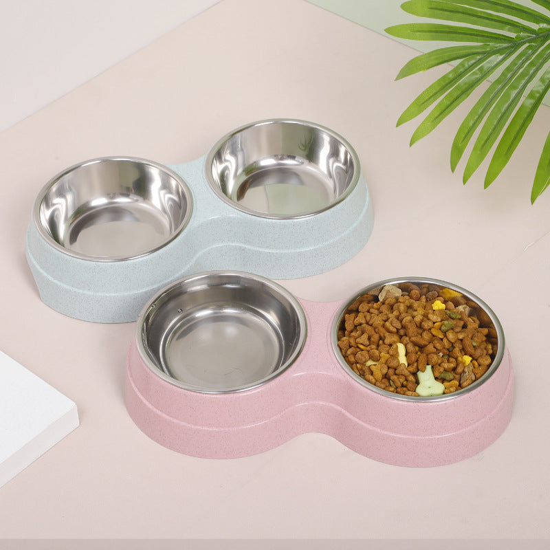 Pet Double Bowl Cute