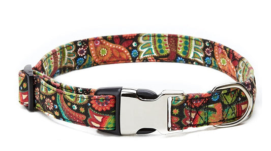 Pattern Webbed Dog Collar