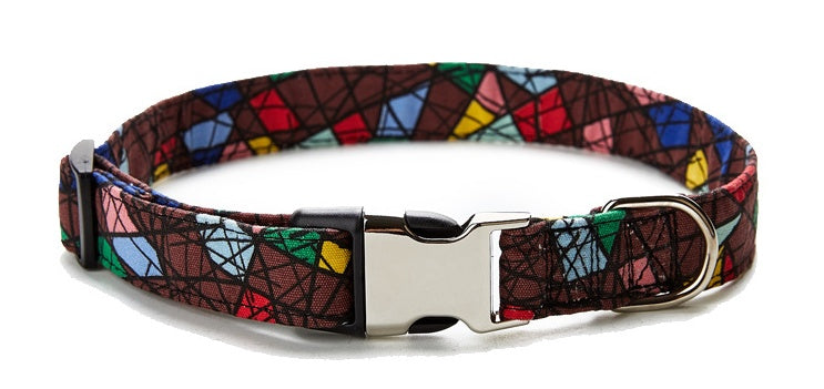 Pattern Webbed Dog Collar