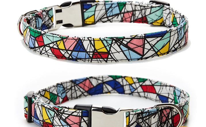 Pattern Webbed Dog Collar