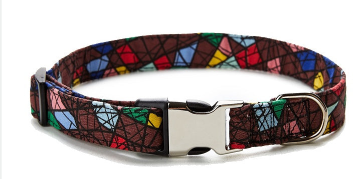 Pattern Webbed Dog Collar