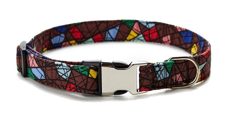 Pattern Webbed Dog Collar