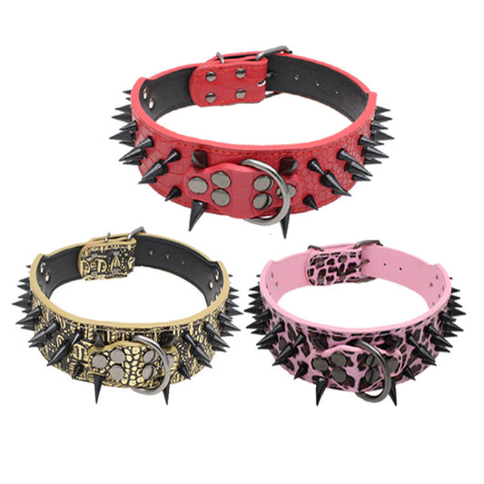 Large Rivet Bite-Proof Pet Collar