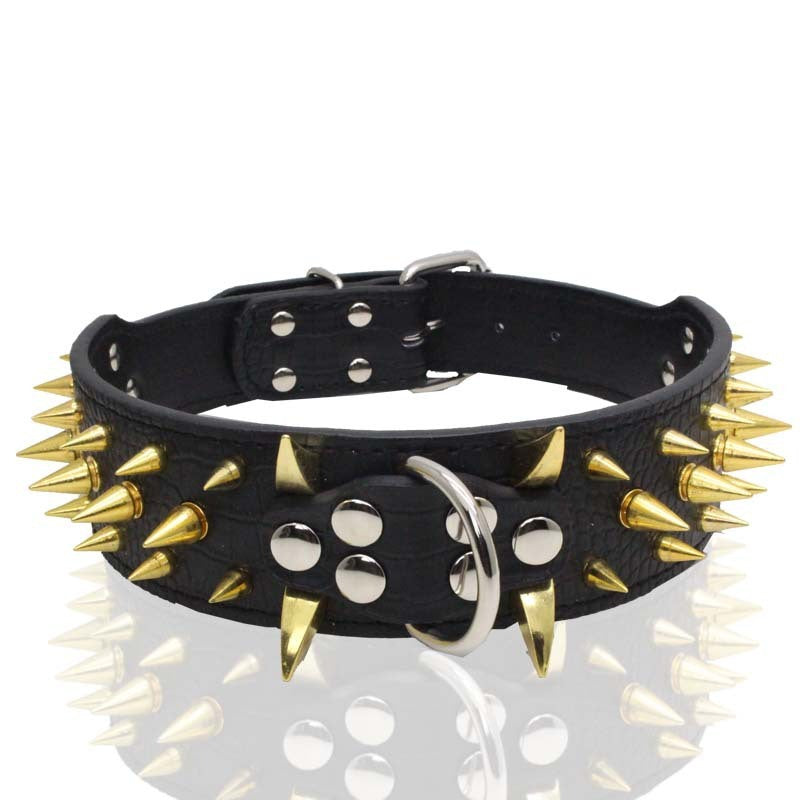 Large Rivet Bite-Proof Pet Collar