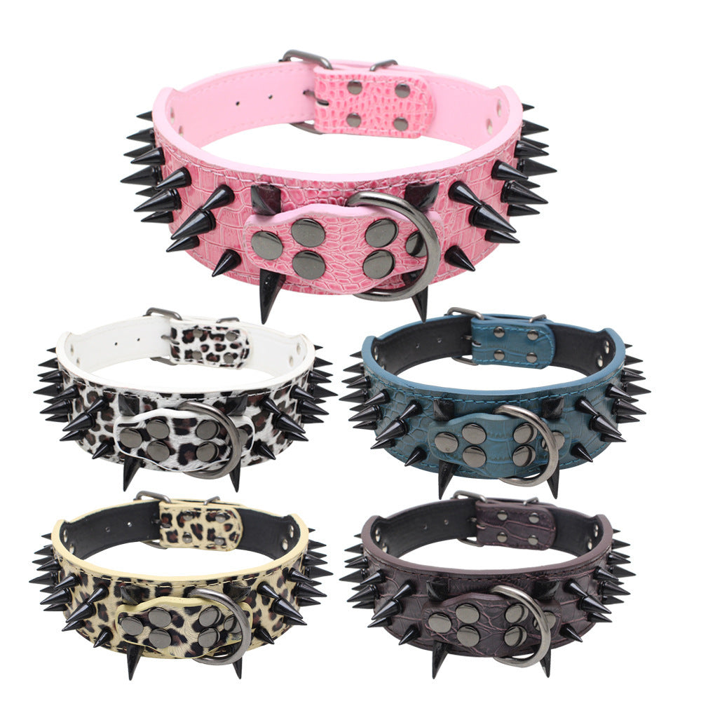 Large Rivet Bite-Proof Pet Collar