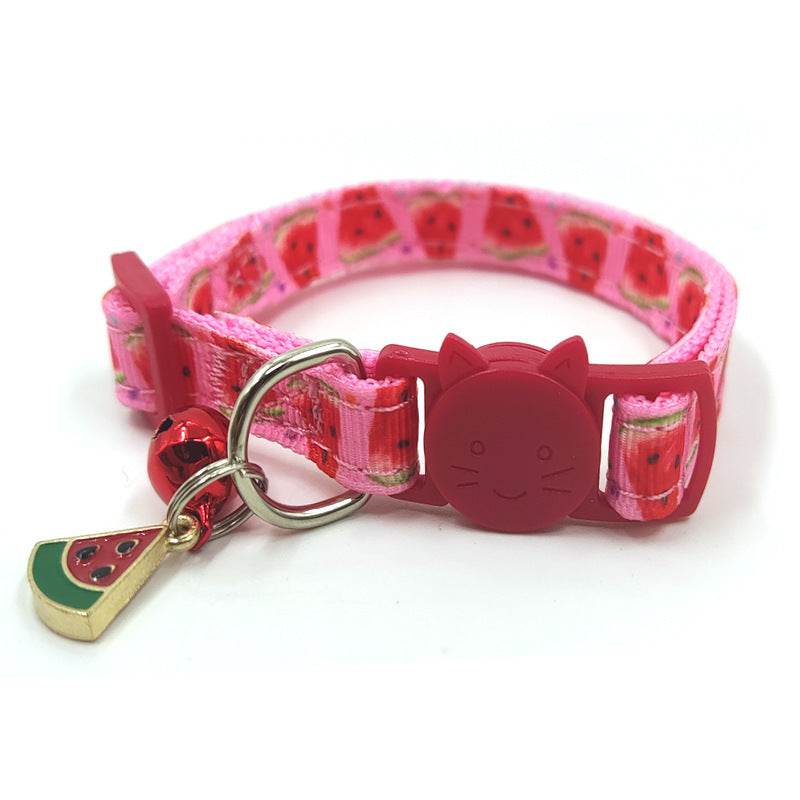 Pet Print Bell Cat Collar