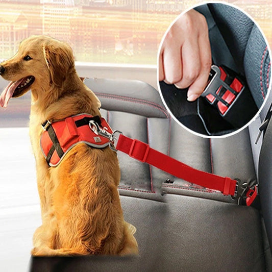 Adjustable Pet Car Seat Belt Lead Clip Safety