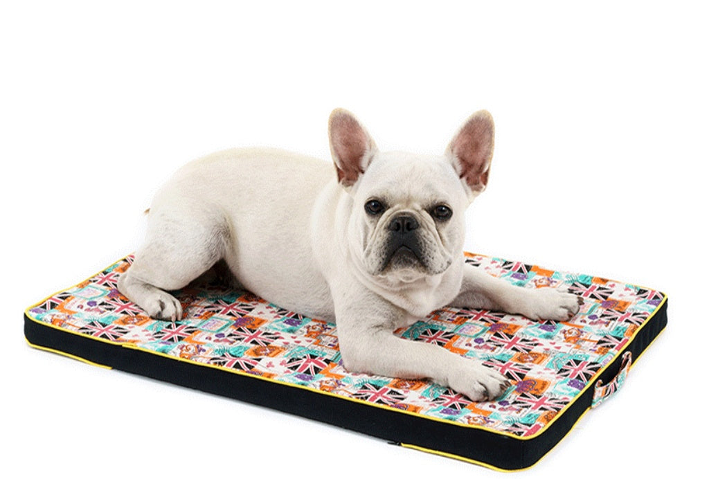 Thickened Pet Printing Canvas Dog Mats Mattresses