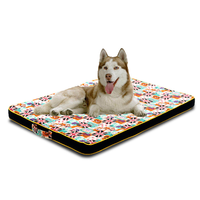 Thickened Pet Printing Canvas Dog Mats Mattresses