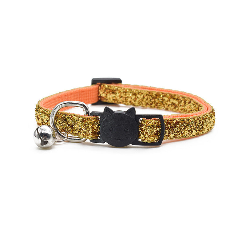 Cat Glitter Collar With Bell