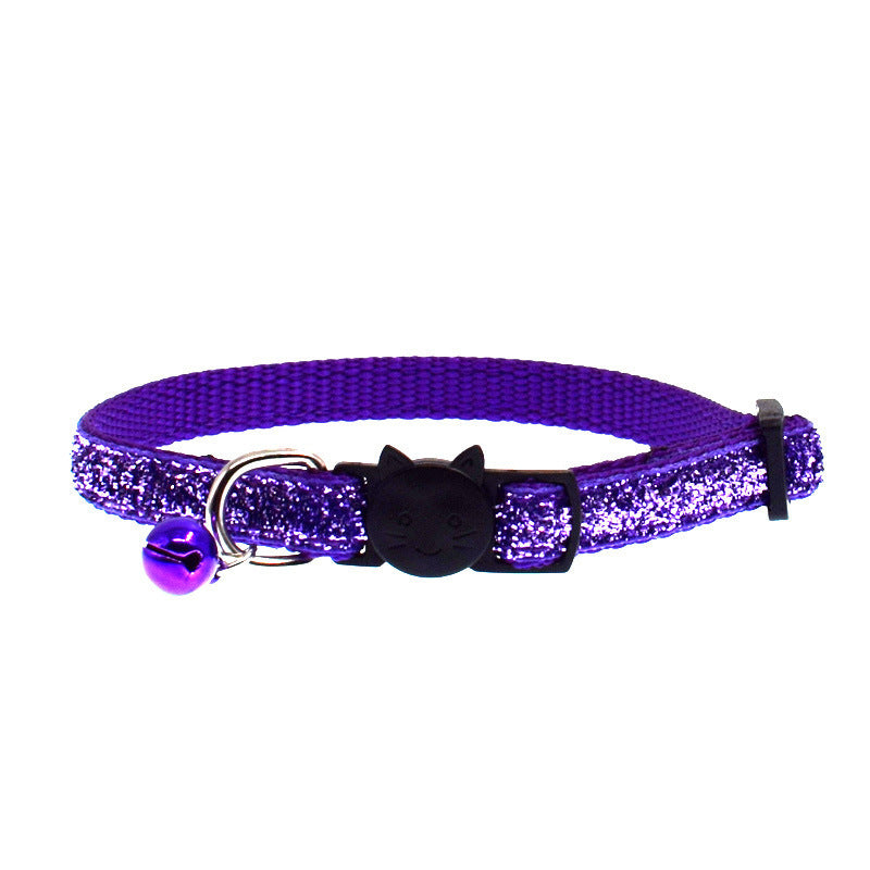 Cat Glitter Collar With Bell