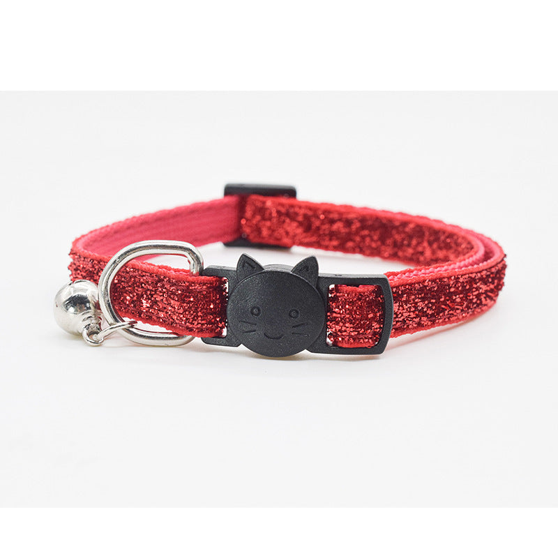 Cat Glitter Collar With Bell