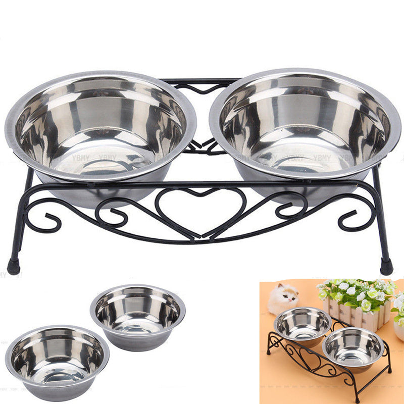 Stainless steel pet bowl stand