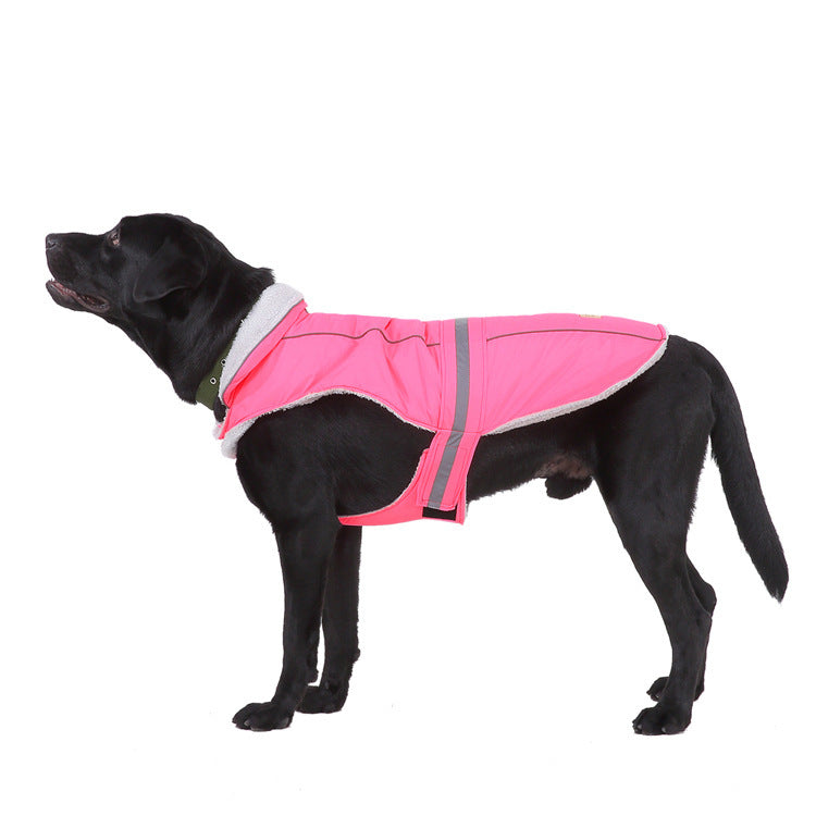 Pet clothes winter coat night reflective pet coat