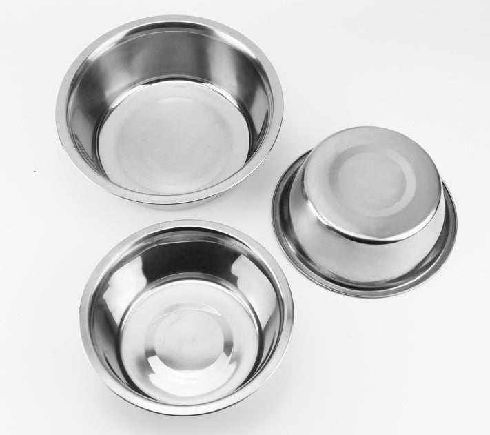 Stainless steel dog bowls