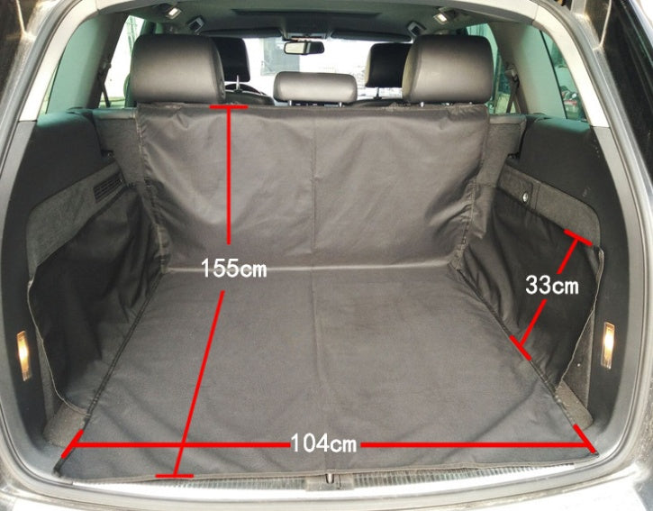 Footprint Dog Transporters Waterproof Back Back Pet Dog Seat Car Mat Cover Hammock Protector With Safety Belt