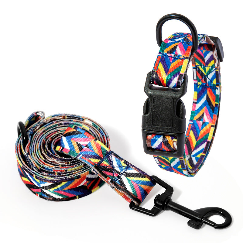 Dog Collar and Pet Leash Set