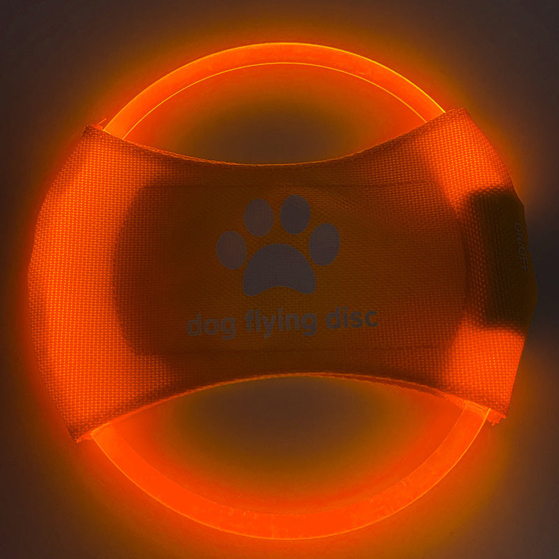 Dog Flying Discs Light Glowing LED Luminous Training Interactive Toys Game Flying Discs Dog Toy Pet Dog Accessories Pet Products