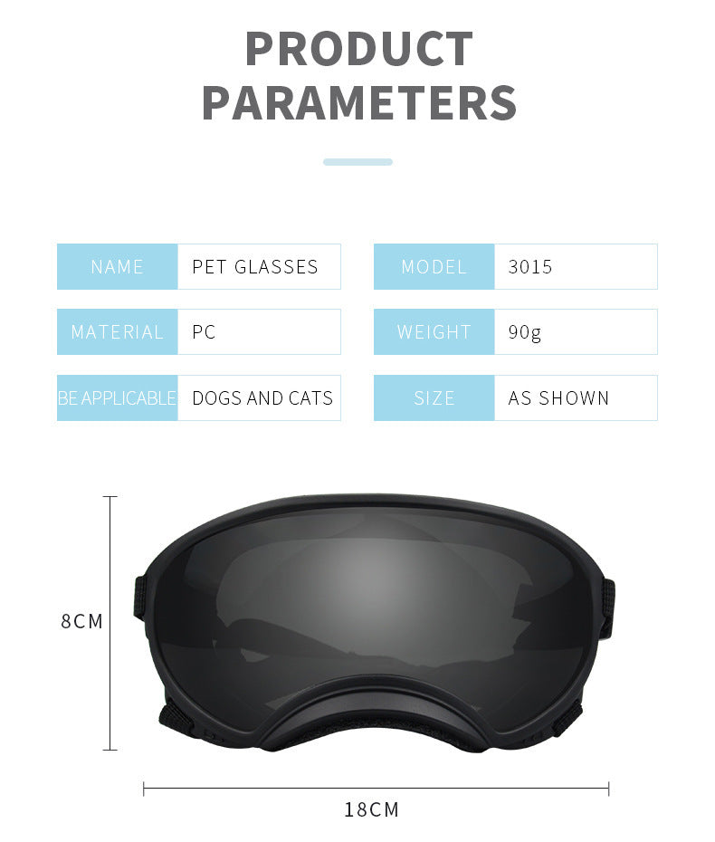 Ski Pet Dog Wind Protection Goggles