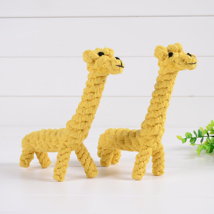 Pet cotton rope pet toy small dog giraffe puppy toys