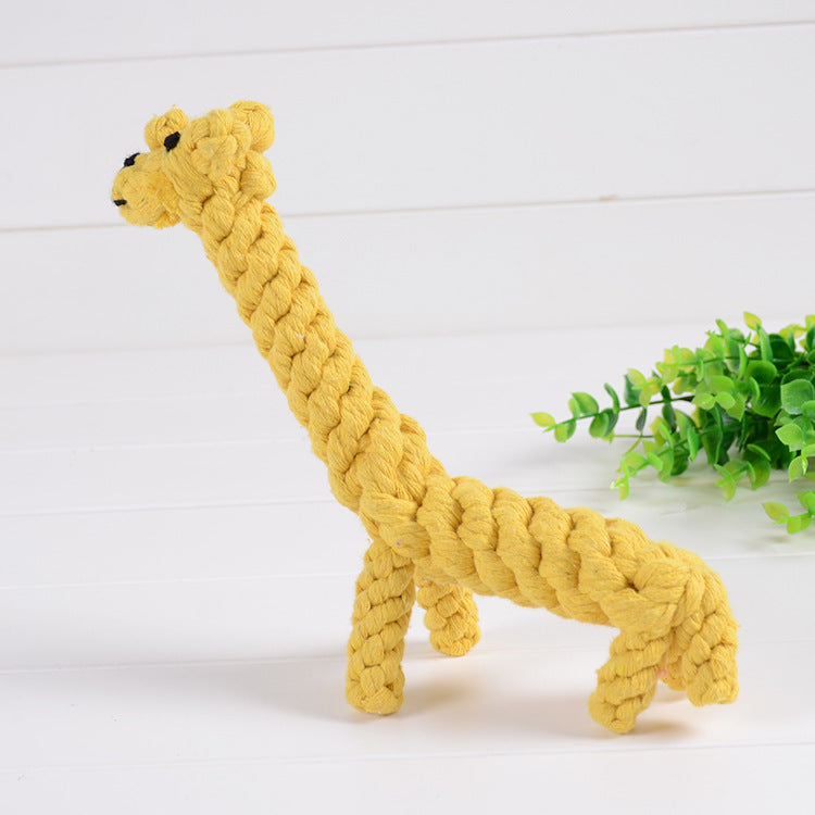 Pet cotton rope pet toy small dog giraffe puppy toys