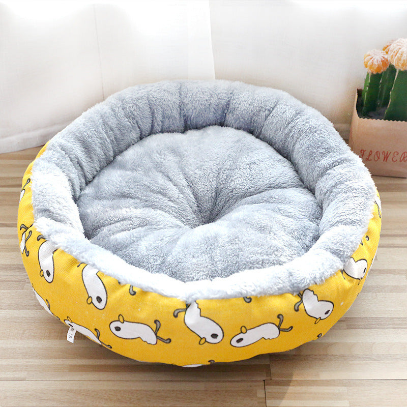 Dog And Cat Bed Padded With Round Cotton