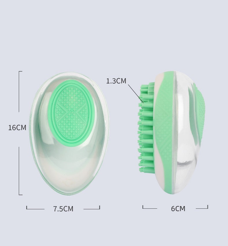 Dog Cat Bath Brush 2-in-1 Pet SPA Massage Comb Soft Silicone Pets Shower Hair Grooming Comb Dog Cleaning Tool Pet Products