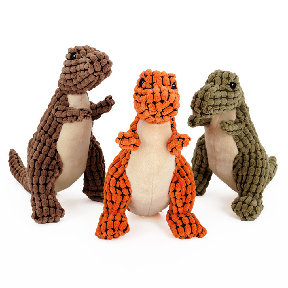 Dinosaur Pet Toys Giant Dogs Pets Interactive Dog Toys For Large Dogs Chew Toys Plush Stuffing Squeakers