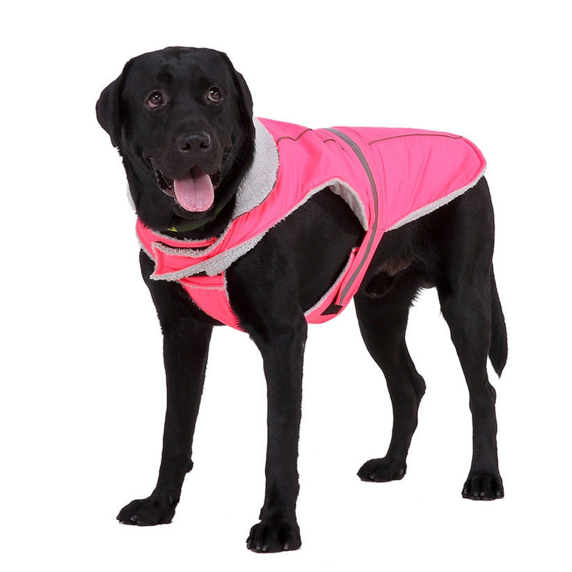 Pet clothes winter coat night reflective pet coat