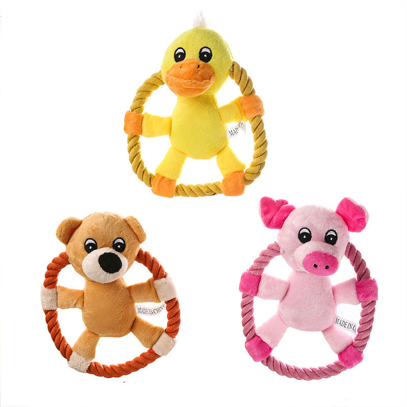 Pet Toy Pig Duck Bear Dog Throwing Toy