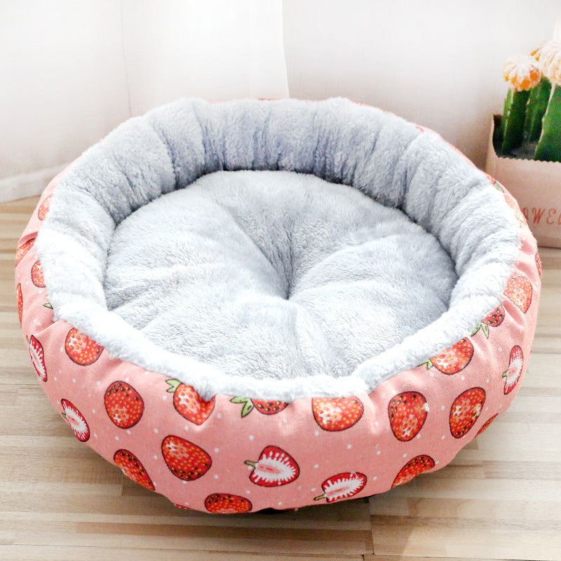 Dog And Cat Bed Padded With Round Cotton