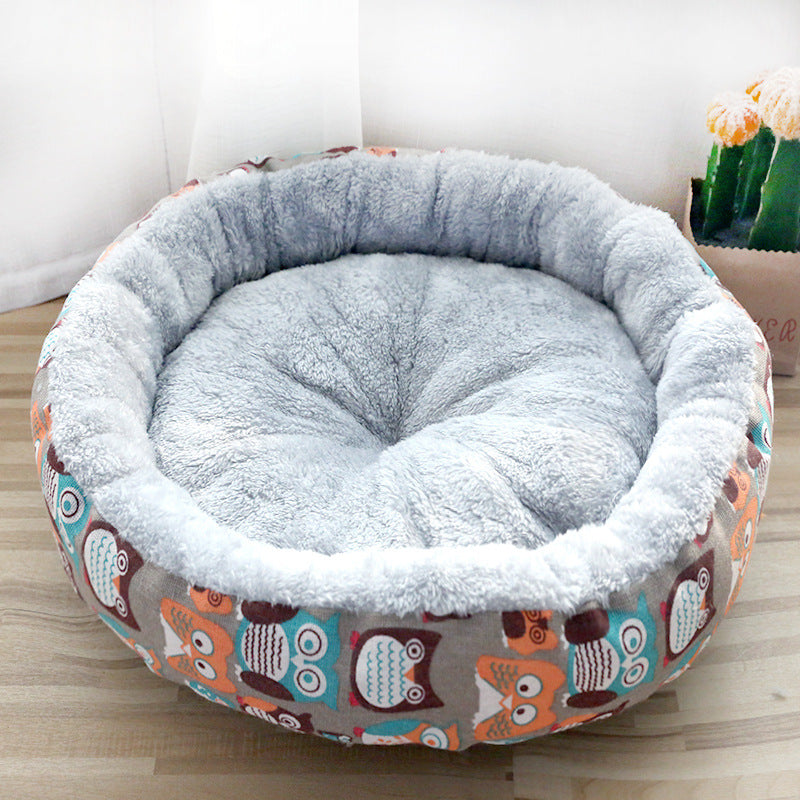 Dog And Cat Bed Padded With Round Cotton