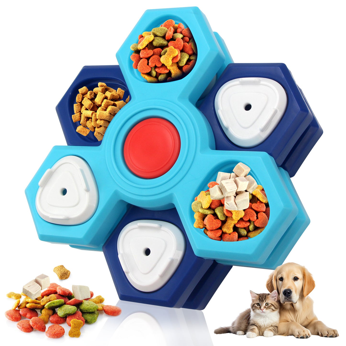 Pets Puzzle Training Slow Feeding Dog Bowl Products