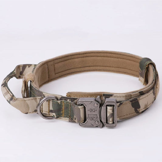 Tactical Dog Collar Adjustable and Optional Leash